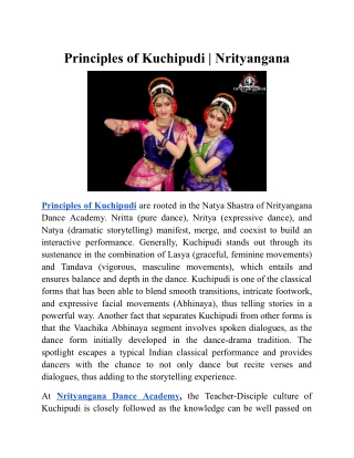 Principles of Kuchipudi