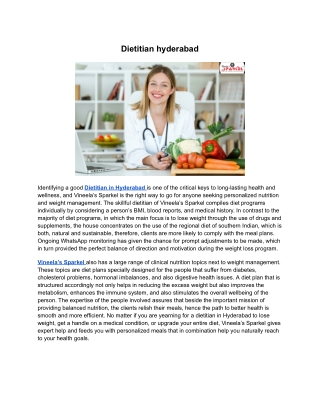 Dietitian hyderabad
