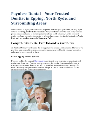 North Ryde Dentist