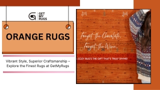 Orange Rugs: A Beautiful Blend of Art and Comfort