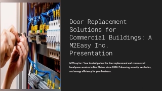 Door Replacement for Commercial Buildings
