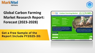 Carbon Farming Market Strategic Insights into Key Players 2023 to 2028