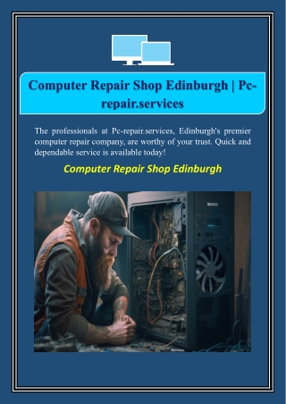 Computer Repair Shop Edinburgh | Pc-repair.services
