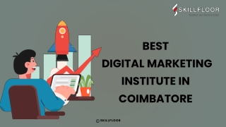 Best Digital Marketing Institute In Coimbatore- Skillfloor