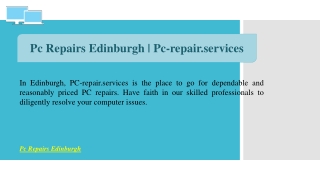 Pc Repairs Edinburgh | Pc-repair.services