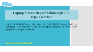 Laptop Screen Repair Edinburgh | Pc-repair.services