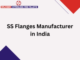 SS Flanges Manufacturer in India