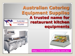 A trusted name for restaurant kitchen equipments
