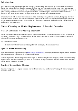 Gutter Cleaning vs. Gutter Replacement: What’s Right for Your Vernon Home?