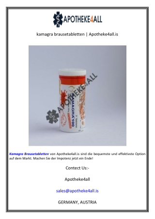 kamagra brausetabletten  Apotheke4all.is