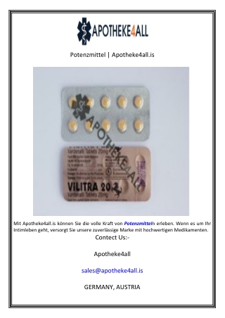 Potenzmittel  Apotheke4all.is