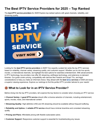 The Best IPTV Service Providers for 2025 – Top Ranked (1)
