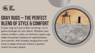 Gray Rugs: The Key to Modern Comfort