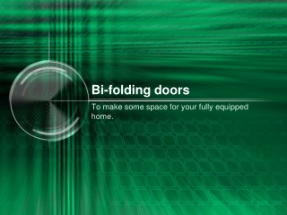 Bi-folding doors