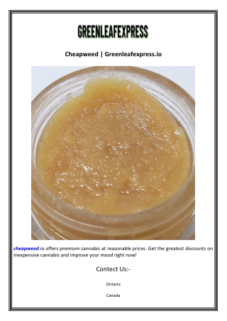 Cheapweed  Greenleafexpress.io