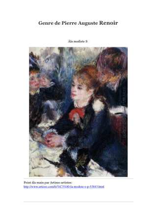 Genre de Pierre Auguste Renoir -- Artisoo
