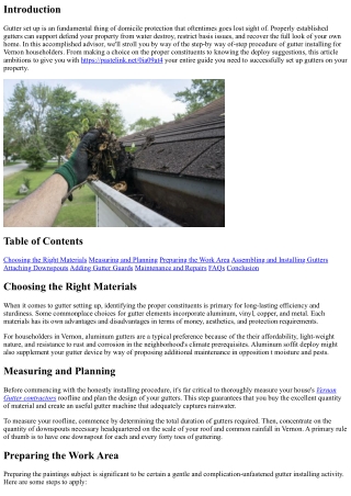 Gutter Installation: A Step-by way of-Step Guide for Vernon Homeowners