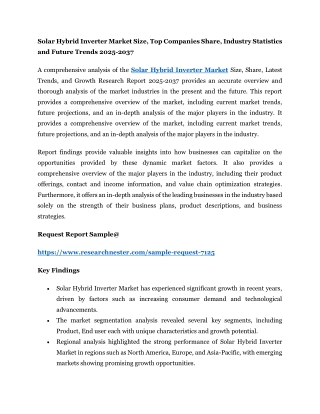 Solar Hybrid Inverter Market