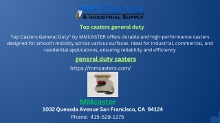 Top casters general duty