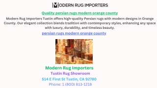 Quality persian rugs modern orange county