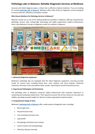 pathology labs in balasore