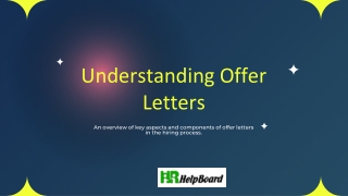 Job Offer Letter Format