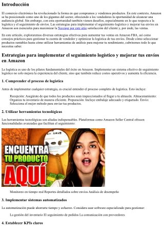 Estrategias para implementar el seguimiento logístico y mejorar tus envíos en Am