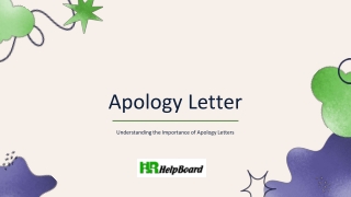 Apology Letter Template