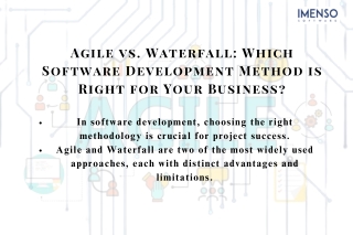 Agile vs. Waterfall: Which Software Development Method is Right for  Business