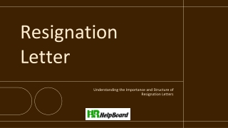 Resignation Letter Sample
