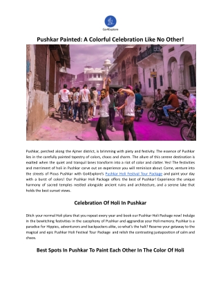 Pushkar Painted_ A Colorful Celebration Like No Other!