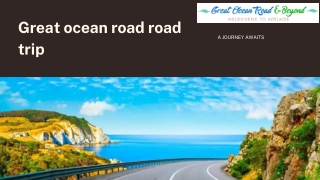 Great ocean road road trip-
