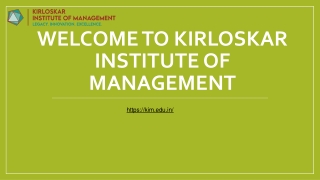 Kirloskar Institute of Management: A Premier Choice for PGDM in Pune and Harihar