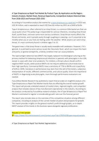 A Type Streptococcus Rapid Test Market: Competitive Landscape and Key Players