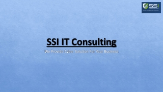 SSI IT Consulting: Expert Zero Trust Solutions in Switzerland