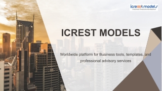 Icrest Models – Your Trusted Marketplace for Financial Models & Business Plans