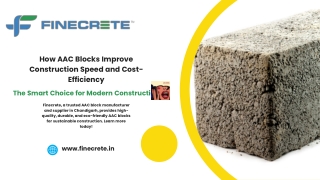 How AAC Blocks Improve Construction Speed and Cost-Efficiency