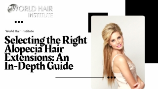 Selecting the Right Alopecia Hair Extensions: An In-Depth Guide