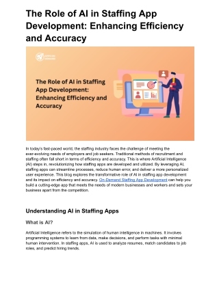 The Role of AI in Staffing App Development_ Enhancing Efficiency and Accuracy