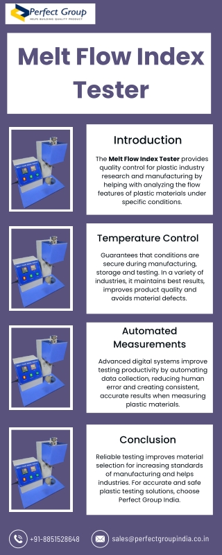 Melt Flow Index Tester