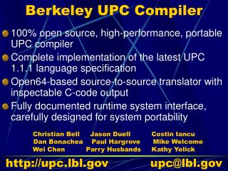 berkeley upc communication functions
