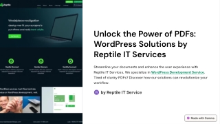 Professional WordPress Development Services – Reptile IT Service