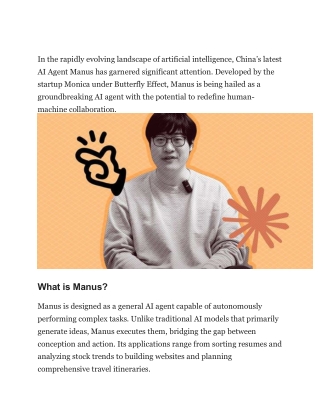 China’s newest AI model Manus is dividing opinion over DeepSeek comparisons