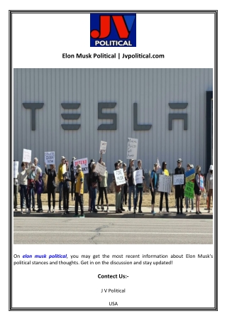 Elon Musk Political  Jvpolitical com