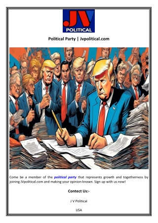 Political Party  Jvpoliticalcom