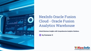 NexInfo Oracle Fusion Cloud - Oracle Fusion Analytics Warehouse