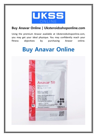 Buy Anavar Online  Uksteroidsshoponline.com
