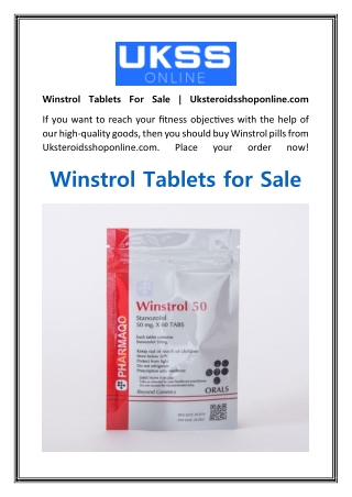 Winstrol Tablets For Sale  Uksteroidsshoponline.com