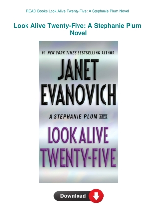 READ Books Look Alive Twenty-Five A Stephanie Plum Novel