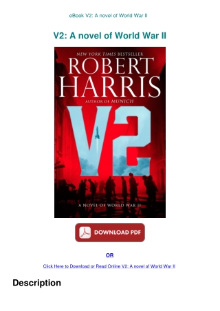 eBook V2 A novel of World War II